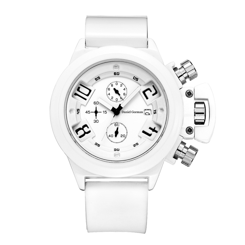 Daniel Gormantop Brand Luxury Sport Watch Men Watches Military Rubber Rubber Strap Automático Relógios à prova d\'água RM2208